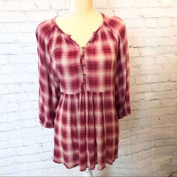 Maeve | Anthropologie pink cavalon peplum blouse - Picture 3 of 7